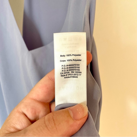 Aritzia Babaton Morris Blouse V Neck Light Purple - Picture 4 of 7